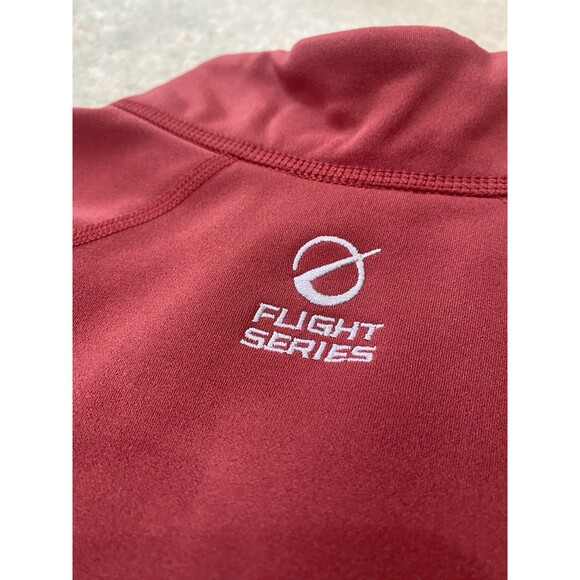 The North Face Women's Size Lg Flight Series Pullover 1/2 Zip Fleece Jacket Red - Picture 7 of 7